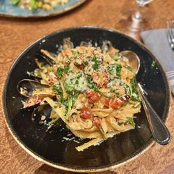 Olio - Seafood Fettuccini ($31)
