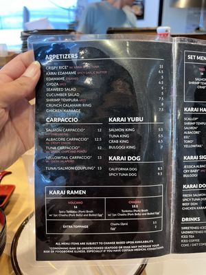 Menu photo 4 Karai Hand Roll Bar & Ramen Stanton, CA