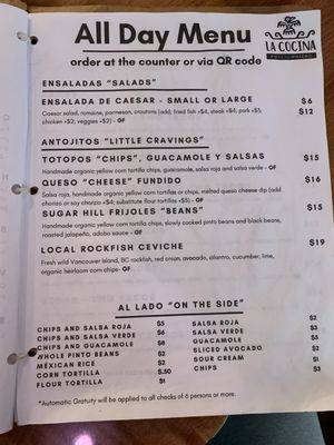 Menu photo 3 La Cocina Port Townsend Port Townsend, WA Menu photo 3 La Cocina Port Townsend Port Townsend, WA