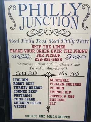 Menu photo 5 Philly Junction Fort Myers, FL