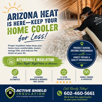 Active Shield Insulation - Call Randy 602-460-5661 - Insulation Installation Near Me - Waddell, Arizona Active Shield Insulation - Call Randy 602-460-5661 - Insulation Installation Near Me - Waddell, Arizona