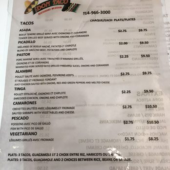 Don Taco - Mexican Near Me - Montreal, Quebec