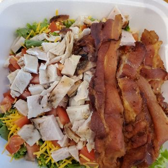 Macks Bar-be-que - Chef salad - pick any 2 meats - I went with Turkey and Bacon - Barbeque Near Me - Brunswick, Georgia Macks Bar-be-que - Chef salad - pick any 2 meats - I went with Turkey and Bacon - Barbeque Near Me - Brunswick, Georgia