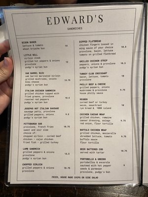 Menu photo 3 Edwards Restaurant & Lounge New Castle, PA Menu photo 3 Edwards Restaurant & Lounge New Castle, PA