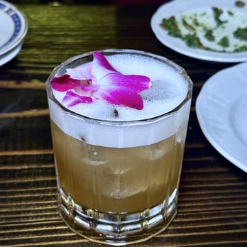 Butcher and the Rye - Gadsden Sour - rye * genepy * swedish punsch * honey * lemon * foam - New American Near Me - Pittsburgh, Pennsylvania Butcher and the Rye - Gadsden Sour - rye * genepy * swedish punsch * honey * lemon * foam - New American Near Me - Pittsburgh, Pennsylvania