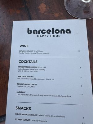 Menu photo 4 Barcelona Inman Park Atlanta, GA