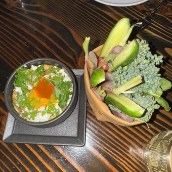 Solbar - Carrot Miso Dip with veggies - New American Near Me - Calistoga, California Solbar - Carrot Miso Dip with veggies - New American Near Me - Calistoga, California