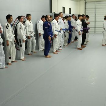 One Jiu Jitsu - A photo from one of my first classes. Me on the far left, trying desperately to catch my breath, and not puke at the same time. - Martial Arts Near Me - Tustin, California