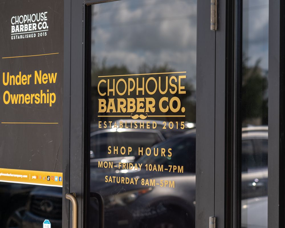 CHOPHOUSE BARBER COMPANY Request an Appointment 15718 S Hwy 288