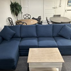 Corona Deals Furniture & mattress Liquidations - Furniture- 2 pc fabric apartment sectional $799