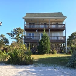 Cape Lookout Bed and Breakfast - Back porch of the house overlooking Brown's Island