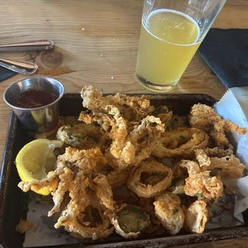 Station 16 - Calamari and a cold modelo - Cocktail Bars Near Me - Elk Grove, California