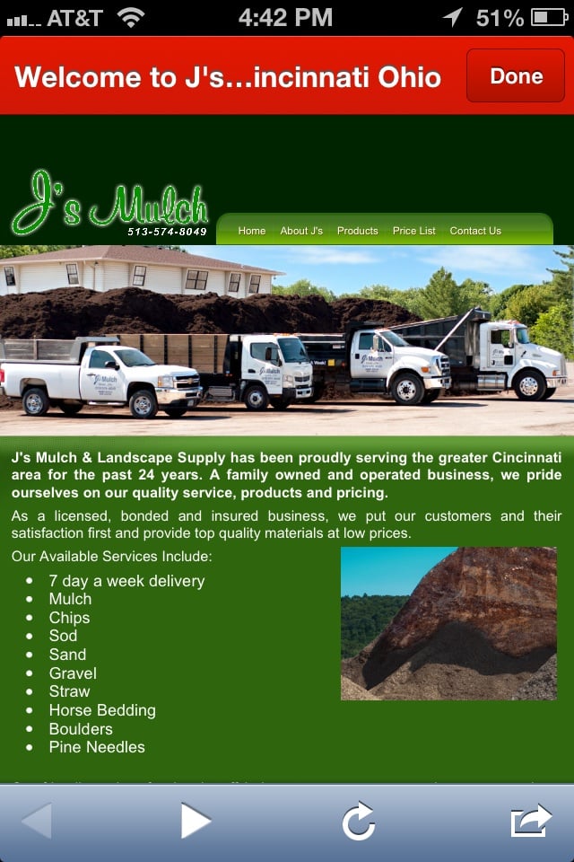 J’S MULCH & LANDSCAPE SUPPLY Updated October 2024 5730 State Rt 128