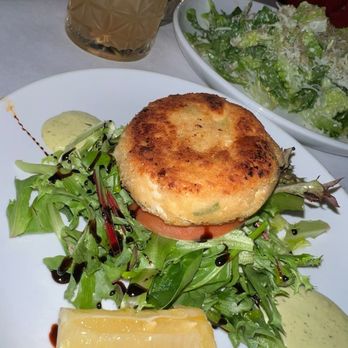 Zack's Oak Bar & Restaurant - Crab Cake and Cesar salad ft. Drink burbon on the Hudson - American Near Me - Hoboken, New Jersey Zack's Oak Bar & Restaurant - Crab Cake and Cesar salad ft. Drink burbon on the Hudson - American Near Me - Hoboken, New Jersey