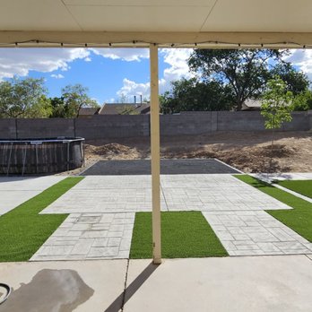 Sol O Alire Construction - From dirt to concrete and turf great turn out! - Fences & Gates Near Me - Albuquerque, New Mexico