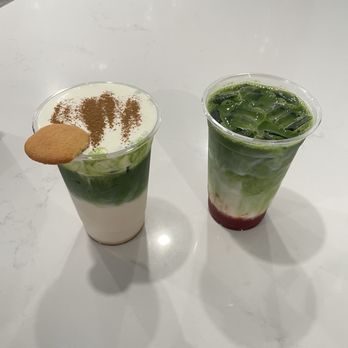 Peak Cafe - Bbl matcha & strawberry matcha - Cafes Near Me - Northridge, California