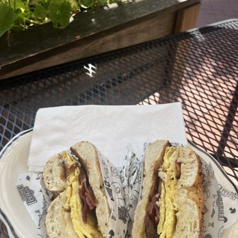 Buffalo & Bergen - Capitol Hill - Bacon egg and cheese on an everything bagel - Cocktail Bars Near Me - Washington, DC, District of Columbia Buffalo & Bergen - Capitol Hill - Bacon egg and cheese on an everything bagel - Cocktail Bars Near Me - Washington, DC, District of Columbia