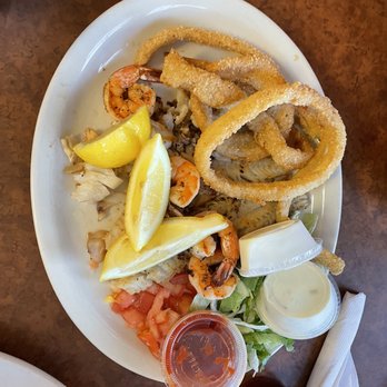 Bud Jones - a plate of food on a table - Seafood Near Me - San Antonio, Texas