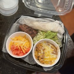 Mark III Grille & Bar - Carne Asada Tacos, Traditional toppings on the side