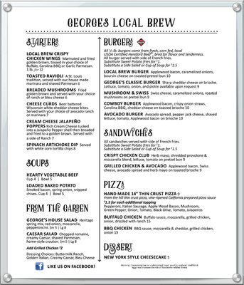 Menu photo 8 George's Pub & Grill Jerseyville, IL Menu photo 8 George's Pub & Grill Jerseyville, IL