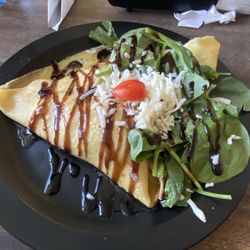 Jack’s Crepes - Tomato, Mozzarella, & spinach crepe