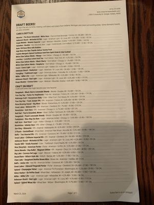 Menu photo 3 Rocky River Tap and Table Granger, IN
