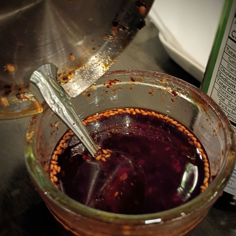 Nuodle - Really good house-made chilli oil. - Noodles Near Me - Kent, Washington Nuodle - Really good house-made chilli oil. - Noodles Near Me - Kent, Washington