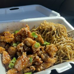 Wok n Roll - Orange Chicken and Chow Mein