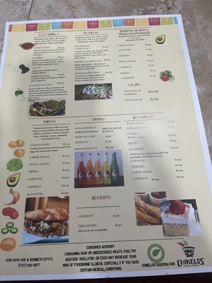 Menu photo 4 Chinelos Taqueria Kenneth City, FL