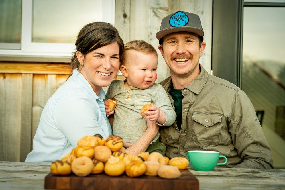 Pacific Roots Coffee + Mini Donuts Logo