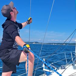 Sailing With Julie - The choice is yours: learn some sailing tips & tricks from our experienced captain or take the time to sit back, relax, and enjoy the waves.