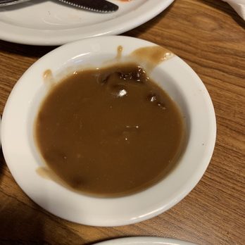 Denny's - Old gravy with clumps in it - Diners Near Me - Madera, California