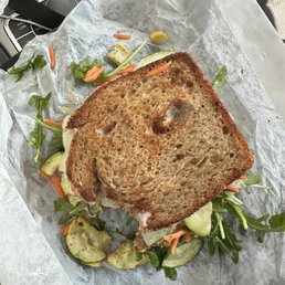 Veggie sandwich on wheat Veggie sandwich on wheat