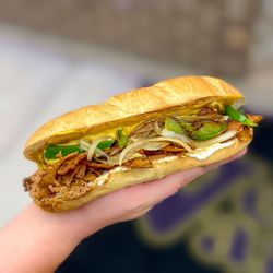 Vegan Van - Vegan Philly Cheesesteak Sandwich