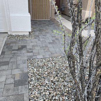 SVH Landscaping Services - Side yard pavers - Tree Services Near Me