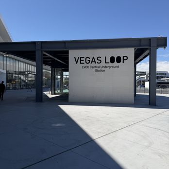 Vegas Loop Lvcc South Station - Entrance right outside the main Entrance to the North Convention Center - Public Transportation Near Me - Las Vegas, Nevada