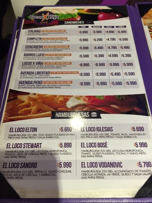 Menu photo 1 Locos x Viña Viña del Mar, VS
