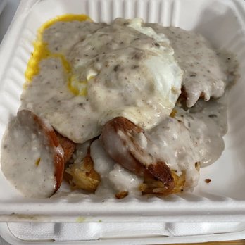Joe's Grill Express - Country steak breakfast with hash browns and extra gravy. - American Near Me - Honolulu, Hawaii