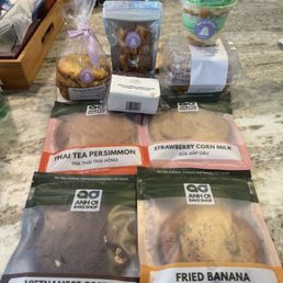 Baked goods from Anh Oi, Sweet Dreams Bake, and Elleevate Baked goods from Anh Oi, Sweet Dreams Bake, and Elleevate