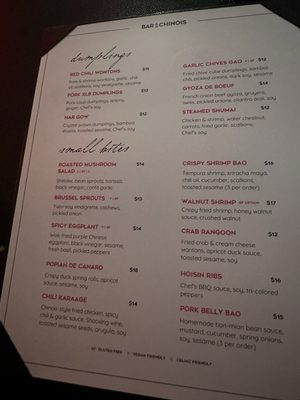 Menu photo 2 Bar Chinois Washington, DC, DC