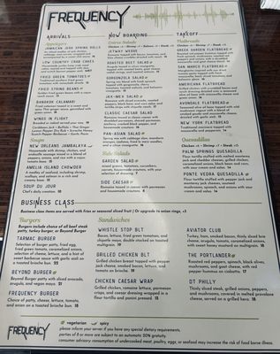Menu photo 2 Frequency Restaurant & Lounge Jacksonville, FL Menu photo 2 Frequency Restaurant & Lounge Jacksonville, FL
