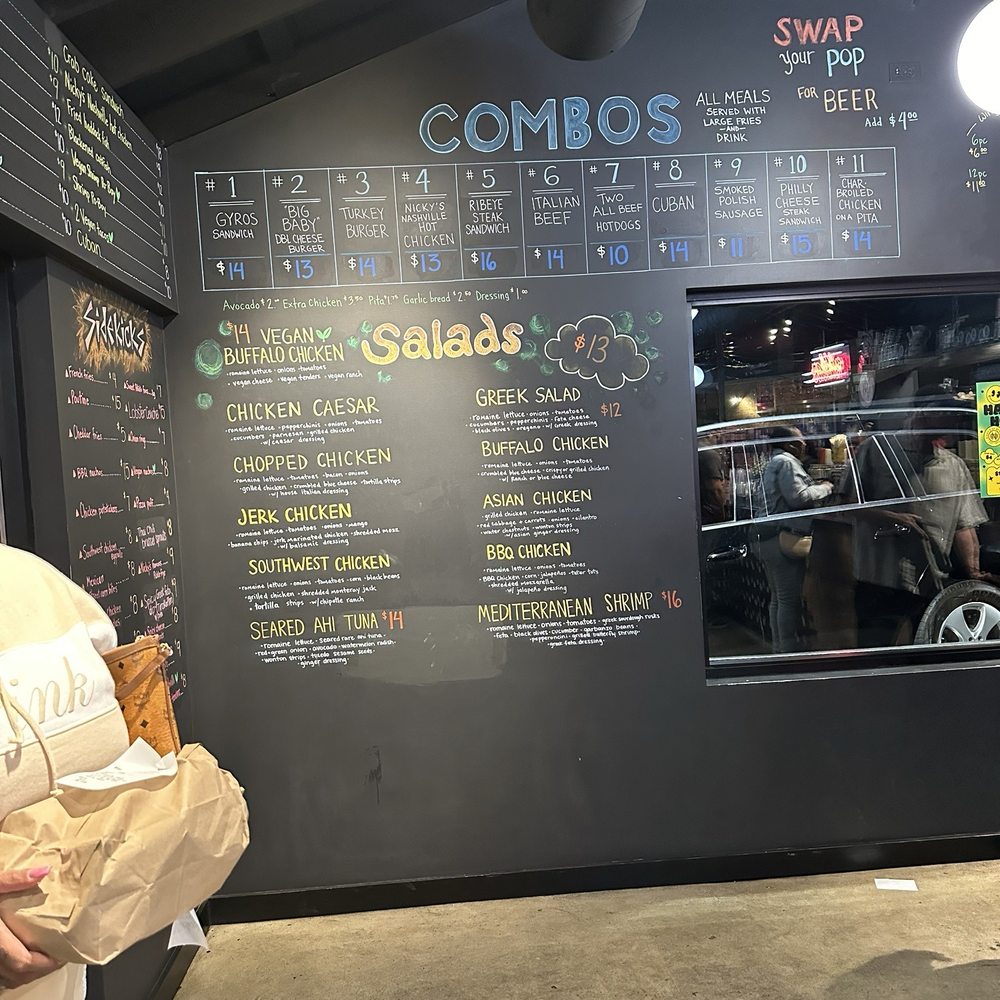 Nicky's of Beverly - Partial menu and interior - Burgers Near Me - Chicago, Illinois