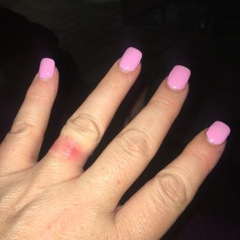 Lavender Nails & Spa - The pinky nails not crooked, that must just be my finger . - Nail Salons Near Me - Manteca, California
