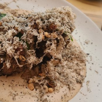 Casa Playa - Maitake mushroom!! Mai, oh mai - a nutty white mole sauce with black truffles! - Mexican Near Me - Las Vegas, Nevada Casa Playa - Maitake mushroom!! Mai, oh mai - a nutty white mole sauce with black truffles! - Mexican Near Me - Las Vegas, Nevada