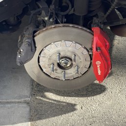 Exposed brakes