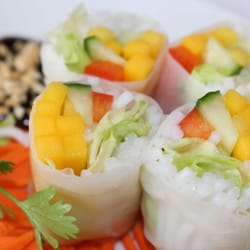 Thai Rice - Mango and Veggie Cold Roll