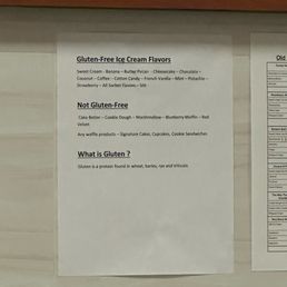 Information about gluten for the staff!