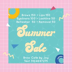 Brow Cafe - Beat the Heat with this amazing Summer Sale!