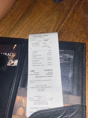 Menu photo 7 RosaNegra Tulum Tulum, ROO