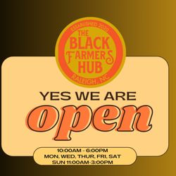 Black Farmers Hub - Store hours.